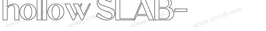 hollow SLAB字体转换 hollow SLAB字体转换